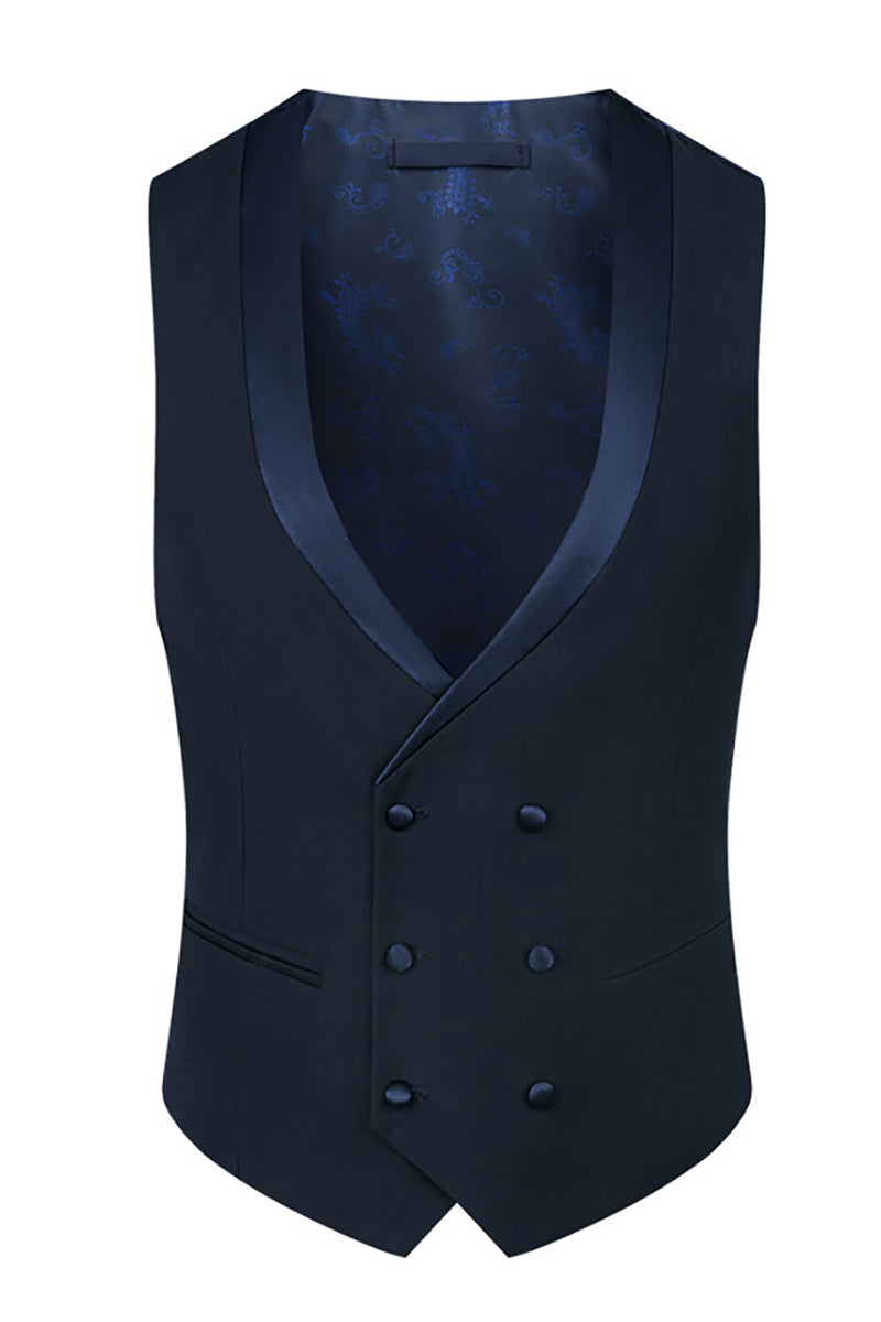 Load image into Gallery viewer, Sparkly 3 Piece Black Prom Homecoming Men&#39;s Suits with Rhinestones