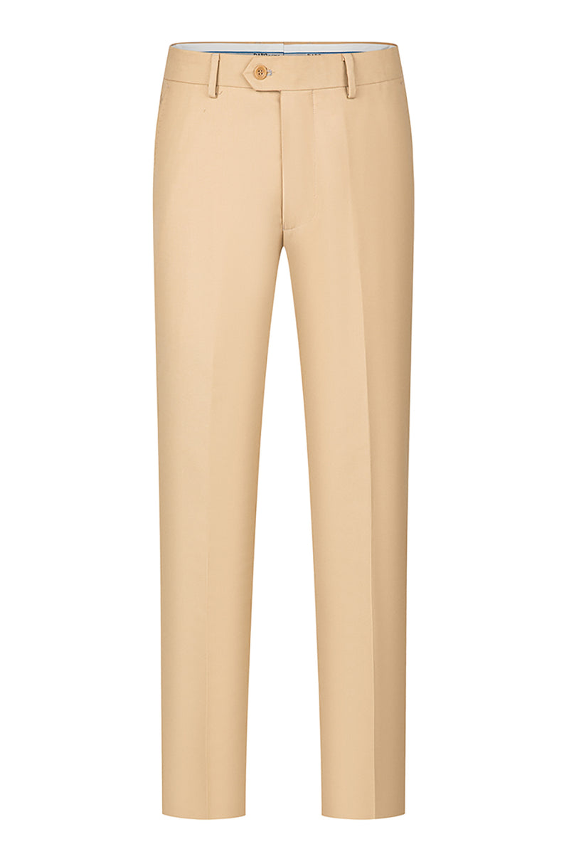 Load image into Gallery viewer, 3 Piece Khaki Double Breasted Jacquard Prom Homecoming Men&#39;s Suits