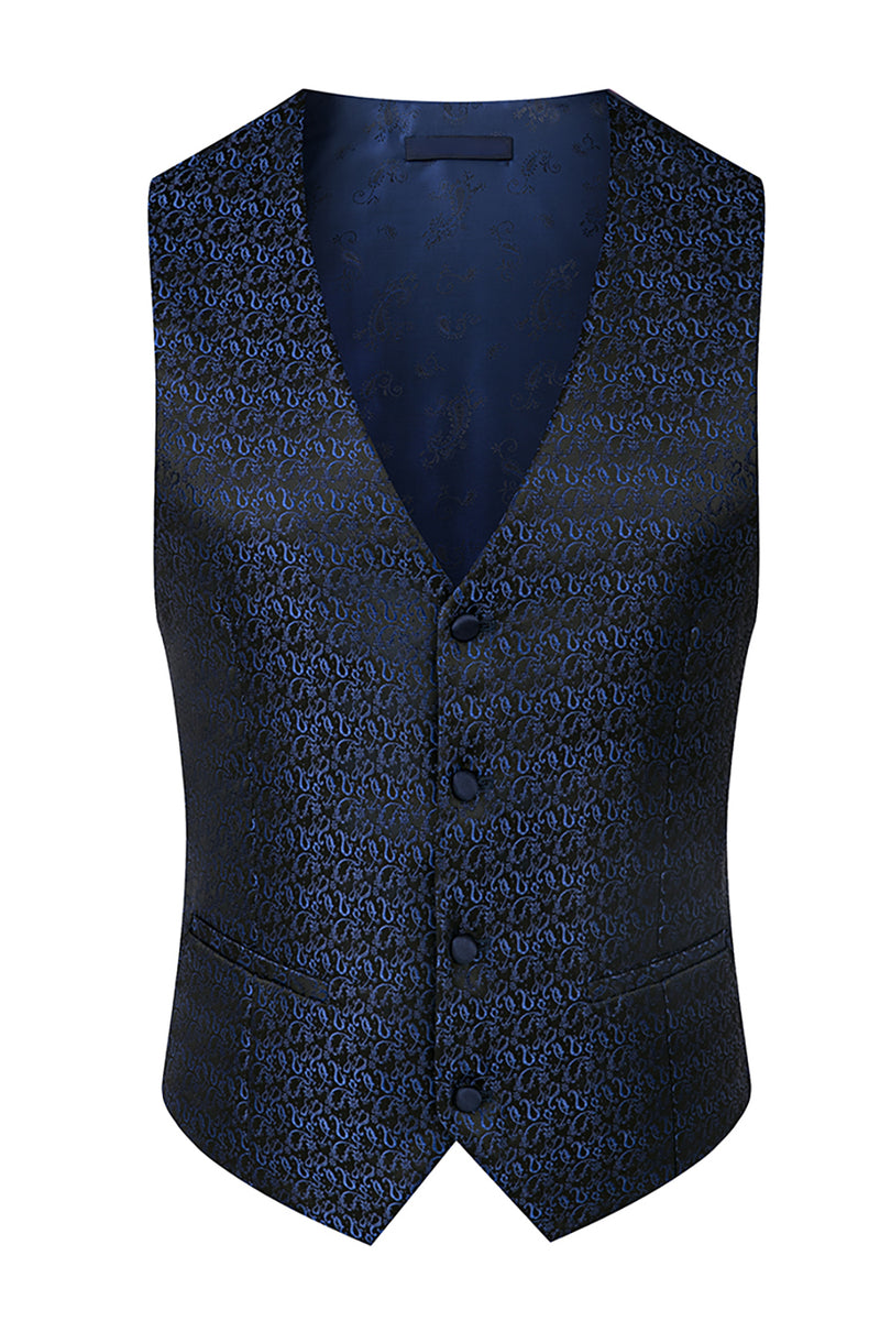 Load image into Gallery viewer, 3 Piece Khaki Double Breasted Jacquard Prom Homecoming Men&#39;s Suits