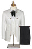 Load image into Gallery viewer, 3 Piece Khaki Double Breasted Jacquard Prom Homecoming Men&#39;s Suits