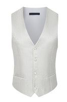 Load image into Gallery viewer, 3 Piece Khaki Double Breasted Jacquard Prom Homecoming Men&#39;s Suits