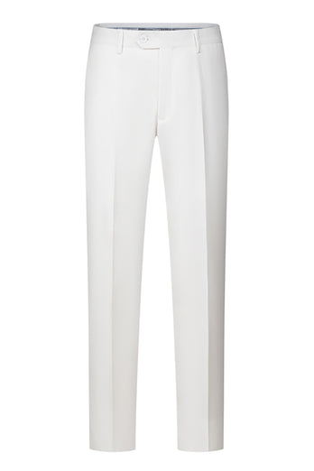 3 Piece Ivory One Button Prom Homecoming Men's Suits with Pockets
