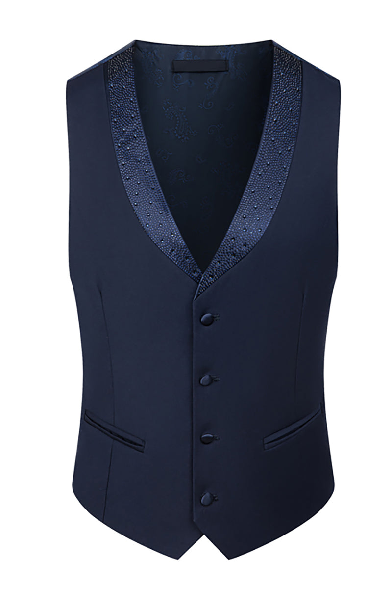 Load image into Gallery viewer, 3 Piece Ivory One Button Prom Homecoming Men&#39;s Suits with Pockets