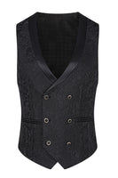 Load image into Gallery viewer, 3 Piece Dark Green Jacquard Shawl Lapel Prom Homecoming Men&#39;s Suits