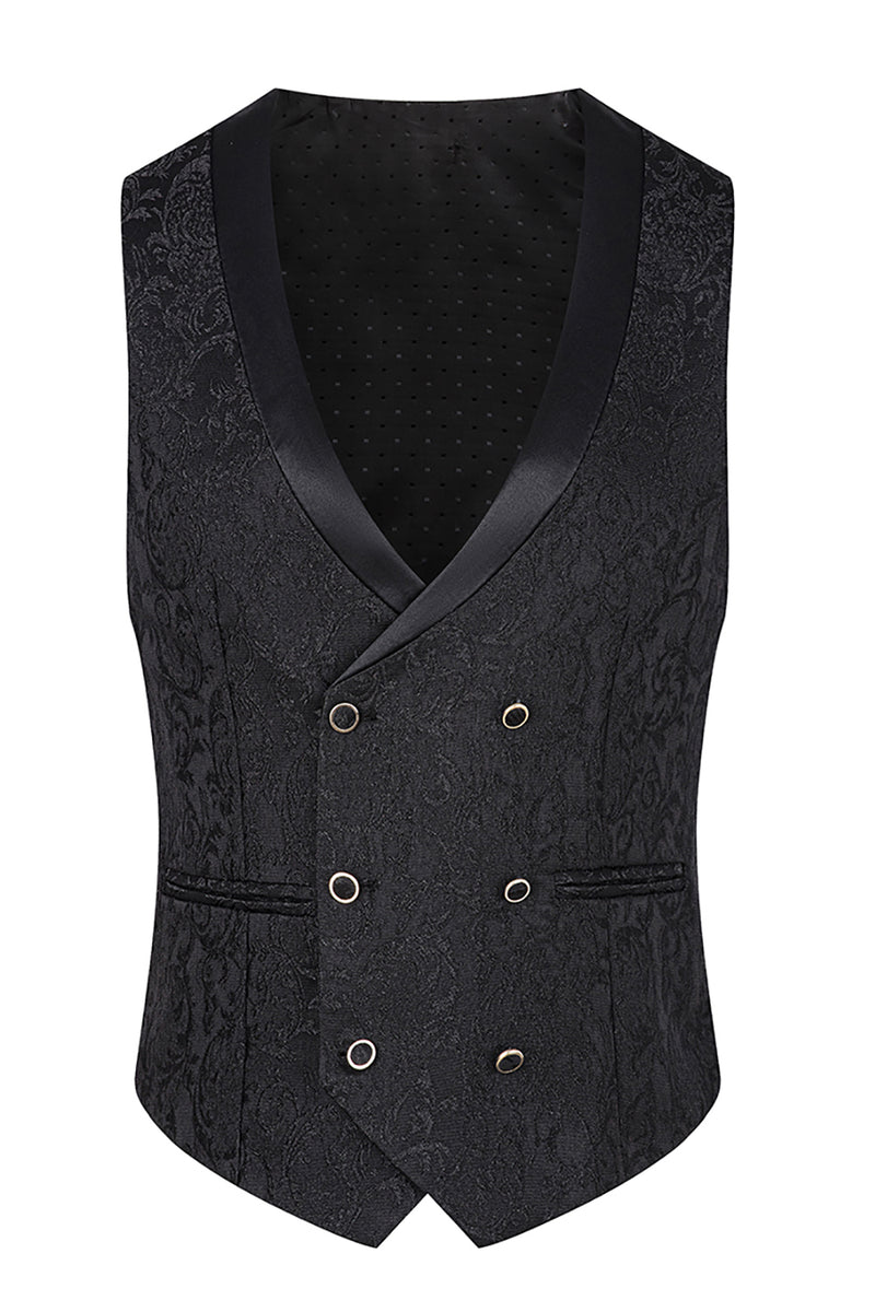 Load image into Gallery viewer, 3 Piece Dark Green Jacquard Shawl Lapel Prom Homecoming Men&#39;s Suits