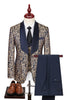Load image into Gallery viewer, 3 Piece Dark Green Jacquard Shawl Lapel Prom Homecoming Men&#39;s Suits