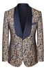 Load image into Gallery viewer, 3 Piece Dark Green Jacquard Shawl Lapel Prom Homecoming Men&#39;s Suits