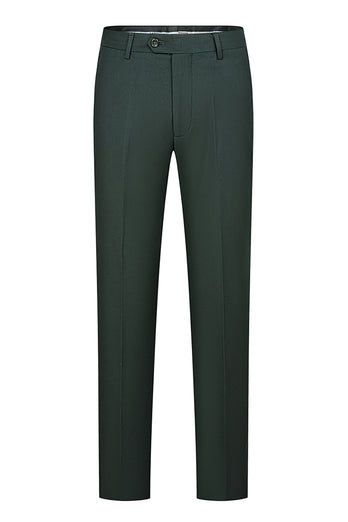 3 Piece Dark Green Jacquard Shawl Lapel Prom Homecoming Men's Suits