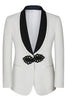 Load image into Gallery viewer, 3 Piece Black Jacquard Shawl Lapel Prom Homecoming Men&#39;s Suits