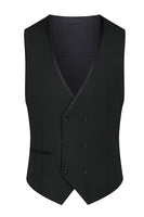 Load image into Gallery viewer, 3 Piece Black Jacquard Shawl Lapel Prom Homecoming Men&#39;s Suits