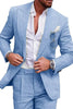 Load image into Gallery viewer, 2 Piece Green Peak Lapel One Button Prom Homecoming Men&#39;s Suits