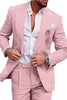 Load image into Gallery viewer, 2 Piece Green Peak Lapel One Button Prom Homecoming Men&#39;s Suits