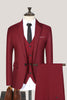Load image into Gallery viewer, 3 Piece Black Solid Notched Lapel Prom Homecoming Men&#39;s Suits