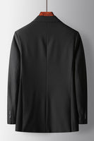 Load image into Gallery viewer, Black 2 Piece Peak Lapel Double Breasted Prom Homecoming Men&#39;s Suits