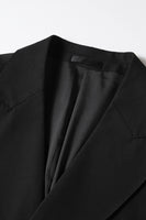 Load image into Gallery viewer, Black 2 Piece Peak Lapel Double Breasted Prom Homecoming Men&#39;s Suits