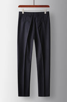 Load image into Gallery viewer, Navy Striped Peak Lapel 2 Piece Prom Homecoming Men&#39;s Suits