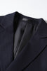 Load image into Gallery viewer, Navy Striped Peak Lapel 2 Piece Prom Homecoming Men&#39;s Suits