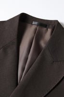 Load image into Gallery viewer, Coffee 2 Piece Peak Lapel Prom Homecoming Men&#39;s Suits with Pockets