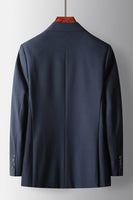 Load image into Gallery viewer, 2 Piece Navy Peak Lapel Prom Homecoming Men&#39;s Suits with Pockets