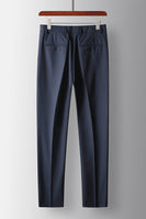 Load image into Gallery viewer, 2 Piece Navy Peak Lapel Prom Homecoming Men&#39;s Suits with Pockets