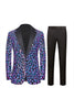 Load image into Gallery viewer, Sparkly Black Golden Sequins 2 Piece Prom Homecoming Men&#39;s Suits