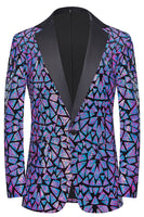 Load image into Gallery viewer, Sparkly Black Golden Sequins 2 Piece Prom Homecoming Men&#39;s Suits