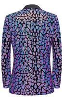 Load image into Gallery viewer, Sparkly Black Golden Sequins 2 Piece Prom Homecoming Men&#39;s Suits