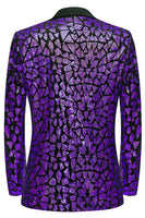 Load image into Gallery viewer, Sparkly Black Golden Sequins 2 Piece Prom Homecoming Men&#39;s Suits