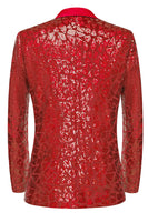 Load image into Gallery viewer, Sparkly Black Golden Sequins 2 Piece Prom Homecoming Men&#39;s Suits