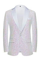 Load image into Gallery viewer, Sparkly Black Golden Sequins 2 Piece Prom Homecoming Men&#39;s Suits