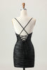 Load image into Gallery viewer, Sparkly Blue Tight Cut Out Short Homecoming Dress with Rhinestone