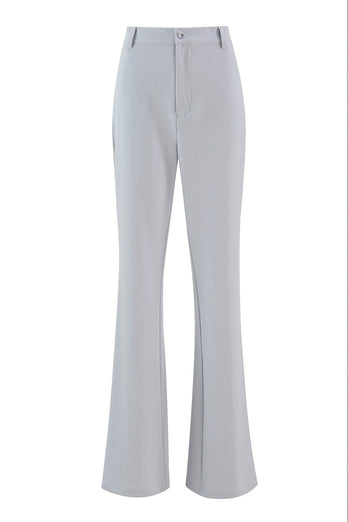 2 Piece Silver Double Breasted Notched Lapel Women Prom Suits
