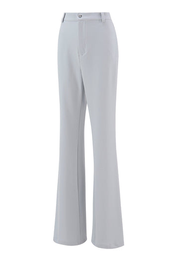 2 Piece Silver Double Breasted Notched Lapel Women Prom Suits