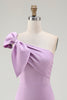 Load image into Gallery viewer, Ivory One Shoulder Satin Tight Short Graduation Dress with Ruffles