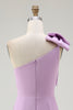 Load image into Gallery viewer, Ivory One Shoulder Satin Tight Short Graduation Dress with Ruffles