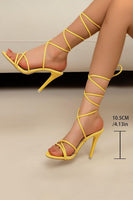 Load image into Gallery viewer, Sparkly Golden Strappy Gladiator Stiletto High Heel Sandals