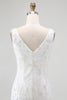 Load image into Gallery viewer, Sparkly White Tight V-Neck Short Homcoming Dress with Sequins