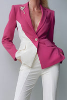 Load image into Gallery viewer, White 2 Piece Notched Lapel Prom Suits with Pockets