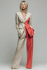 Load image into Gallery viewer, Khaki Peak Lapel 2 Piece Prom Suits with Pockets