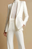 Load image into Gallery viewer, 2 Piece Sparkly White Shawl Lapel Prom Suits with Pockets