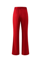 Load image into Gallery viewer, 2 Piece Red Notched Lapel Long Sleeves Prom Suits with Pockets