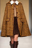 Load image into Gallery viewer, Brown Single Breasted Tweed Women Blazer