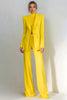 Load image into Gallery viewer, Yellow 2 Piece Peak Lapel One Button Long Sleeves Prom Suits
