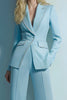 Load image into Gallery viewer, Blue 2 Piece One Button Peak Lapel  Prom Suits with Pockets