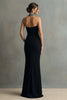 Load image into Gallery viewer, Sparkly Black Halter Mermaid Long Formal Dress with Beading