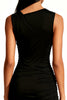Load image into Gallery viewer, Simple Black Tight Asymmetrical Neck Short Cocktail Dress