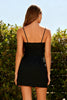 Load image into Gallery viewer, Black Chiffon Tight Spaghetti Straps Short Cocktail Dress with Bows