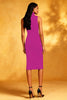 Load image into Gallery viewer, Black High Neck Bodycon Midi Cocktail Dress