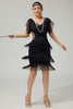Load image into Gallery viewer, Sparkly Dark Green Bodycon Sequins 1920s Flapper Dress with Fringes