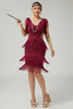 Load image into Gallery viewer, Sparkly Dark Green Bodycon Sequins 1920s Flapper Dress with Fringes